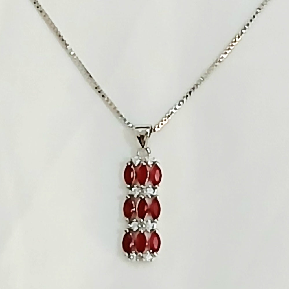 Red Zircon Pendant