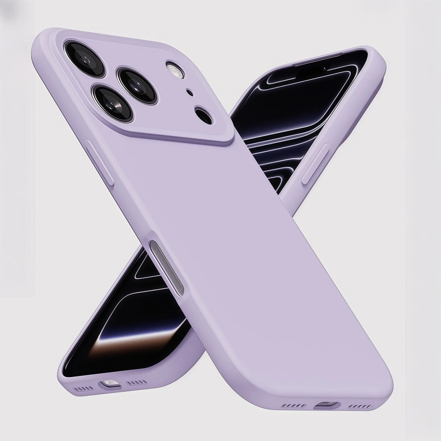 iPhone 17ProMax/ 17 Pro / 17 / Air Phone Case Liquid Silicone, Thin Ultra Slim Minimalist Phone Cover