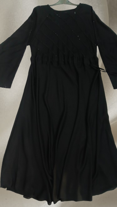 Premium quality black embroidered abaya