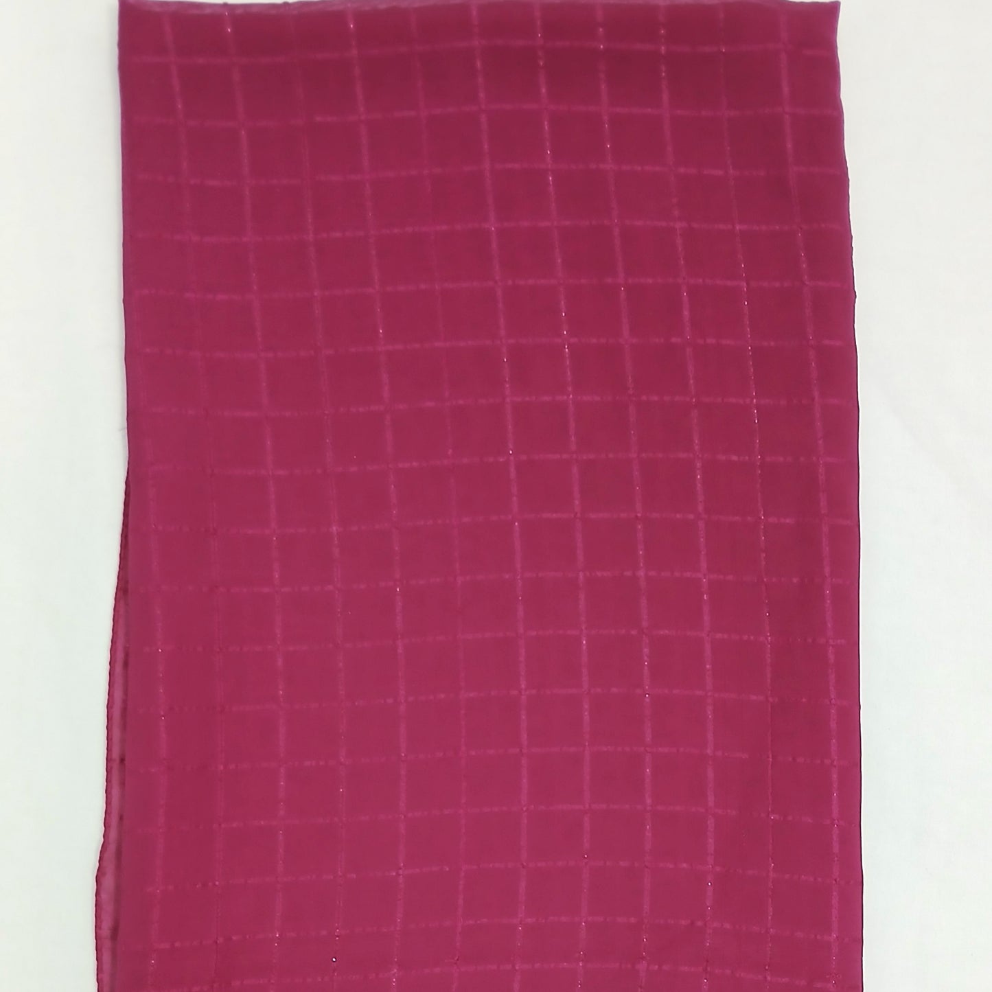 Luxury Checkered Georgette Stoler for Girls