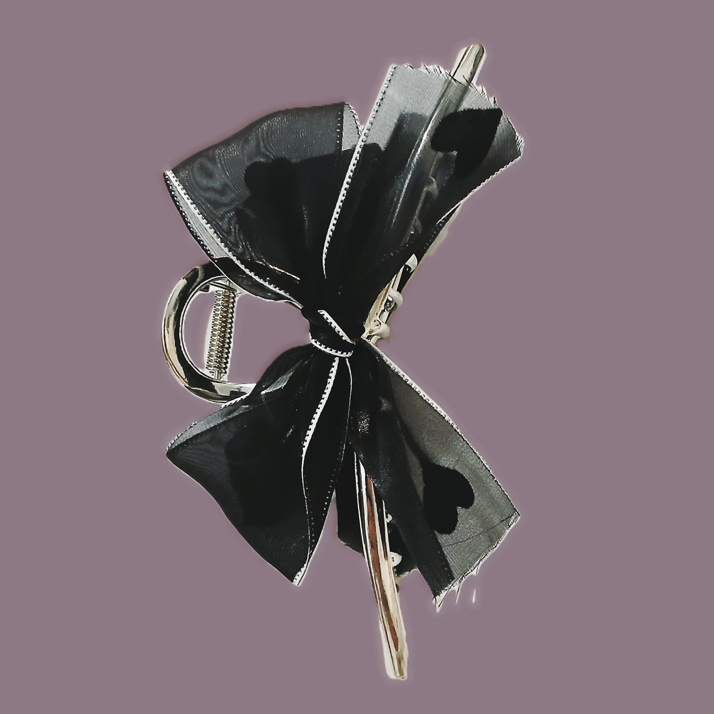 Fancy Metal Hair Catcher Black & Silver