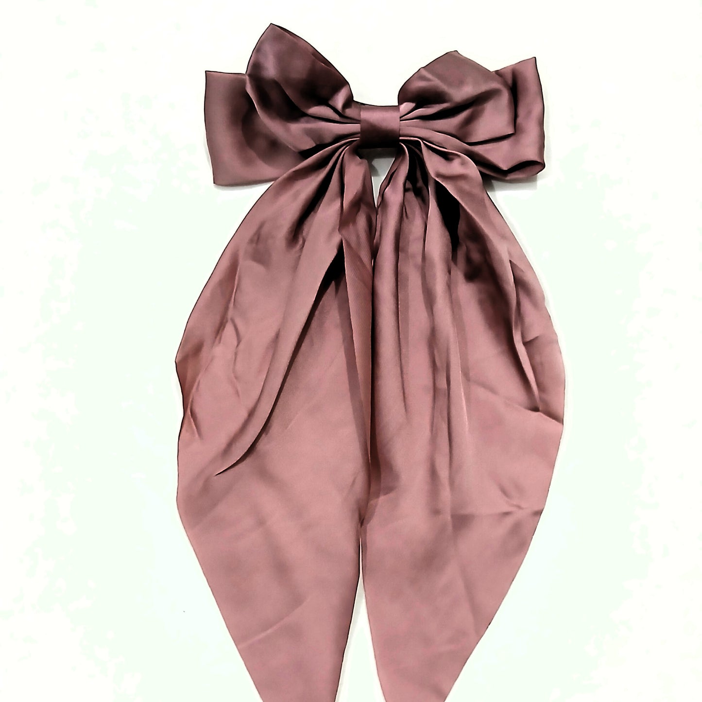 Silk Big Bow Hair Clip in Green, Tea Pink & Blue color