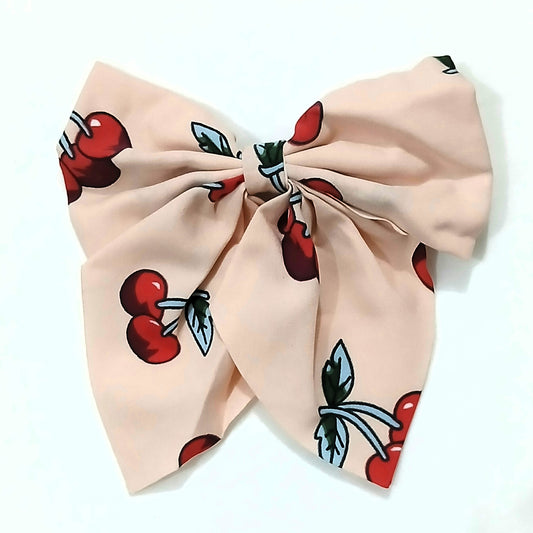 Light Pink Cherry Bow