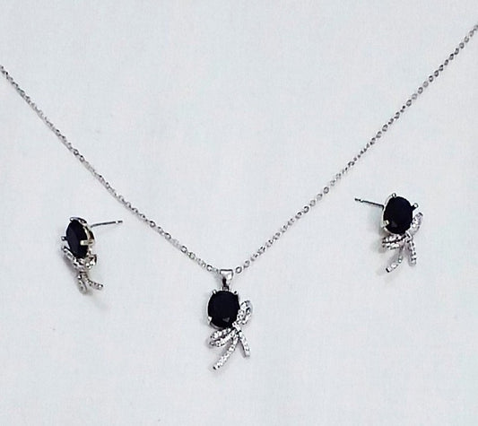 Zircon Pendant Black & Green