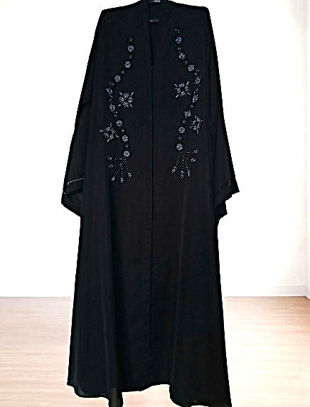 Premium black Cut Dana Embroidered Abaya