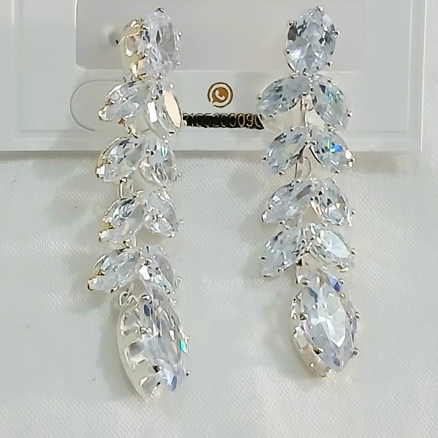 Diamond Drop Zircon Earrings