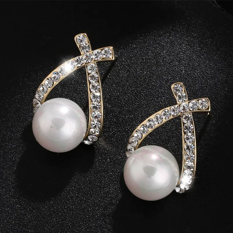 New Green Leaf Long Pearl Tassel Earrings