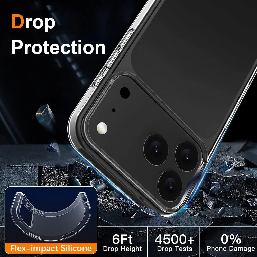 Ultra Thin Silicone Soft Case For iPhone 17 Pro Max iPhone17 Air