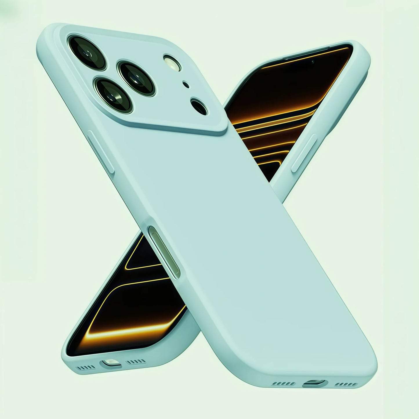 iPhone 17ProMax/ 17 Pro / 17 / Air Phone Case Liquid Silicone, Thin Ultra Slim Minimalist Phone Cover