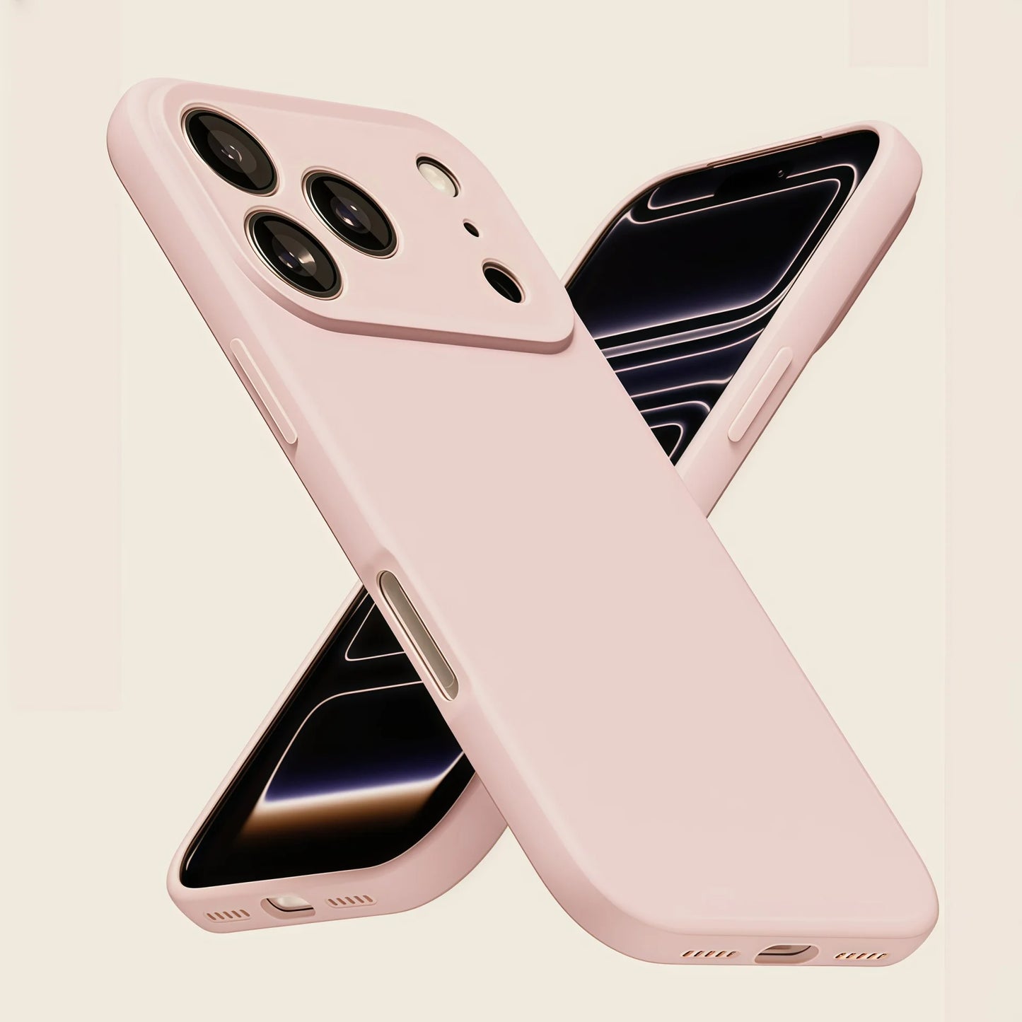 iPhone 17ProMax/ 17 Pro / 17 / Air Phone Case Liquid Silicone, Thin Ultra Slim Minimalist Phone Cover